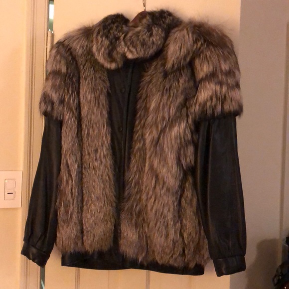Diane Furs Jackets & Blazers - Raccoon Fur 🦝 & Leather Coat